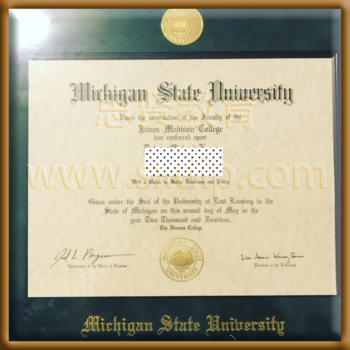 密歇根州立大学-Michigan-State-University-diploma-degree