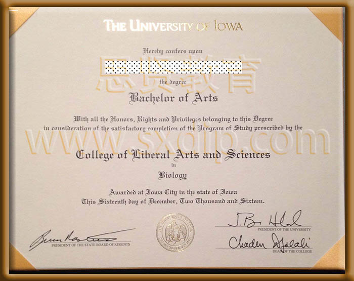 爱荷华大学-University-of-Iowa-diploma-degree