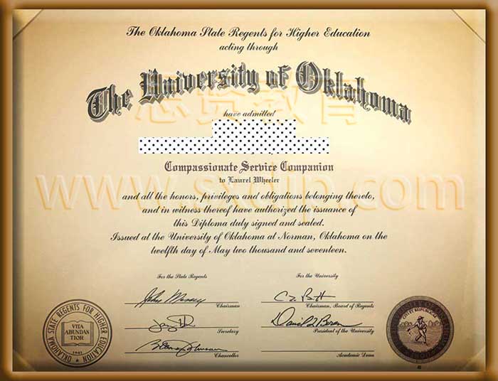 俄克拉荷马大学-,University-of-Oklahoma-diploma-degree