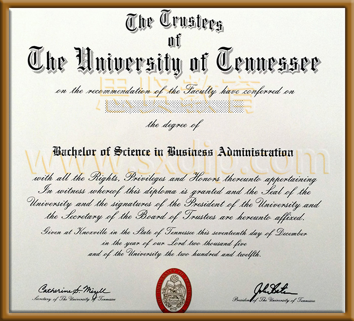 田纳西大学-University-of-Tennessee-diploma-degree