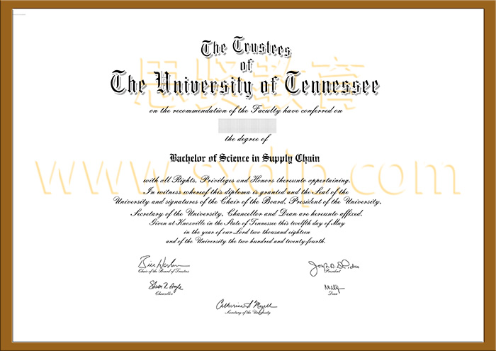 田纳西大学-University-of-Tennessee-diploma-degree