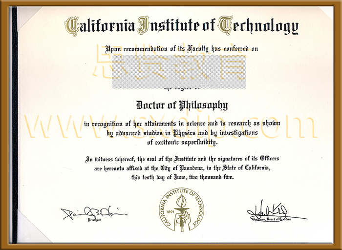 加州理工学院-Caltech-diploma-degree