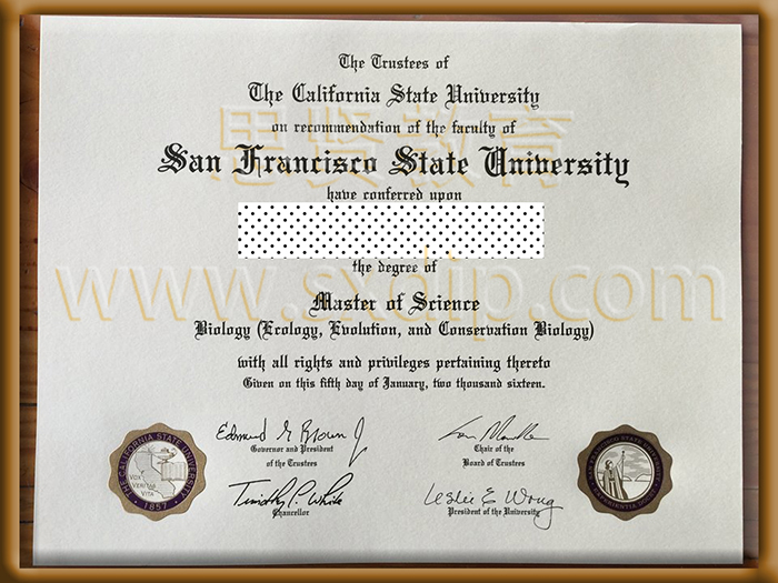 美国旧金山州立大学-,San-Francisco-State-University,-diploma-degree