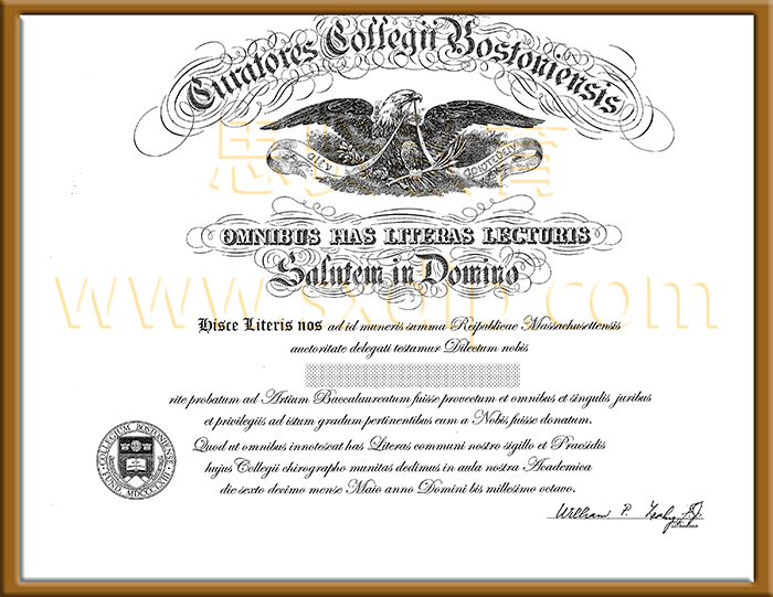 波士顿学院-Boston-College-diploma-degree