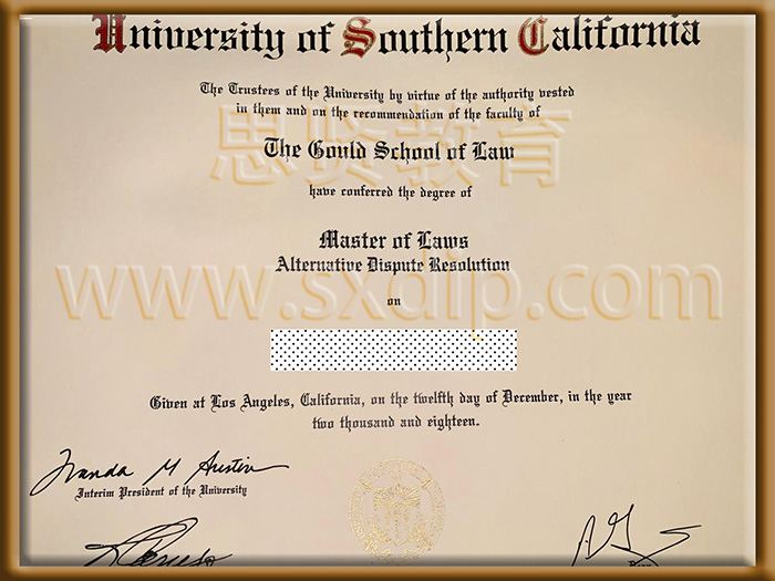 南加州大学-University-of-Southern-California,-diploma-degree