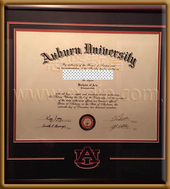 奥本大学-Auburn-University-diploma-degree