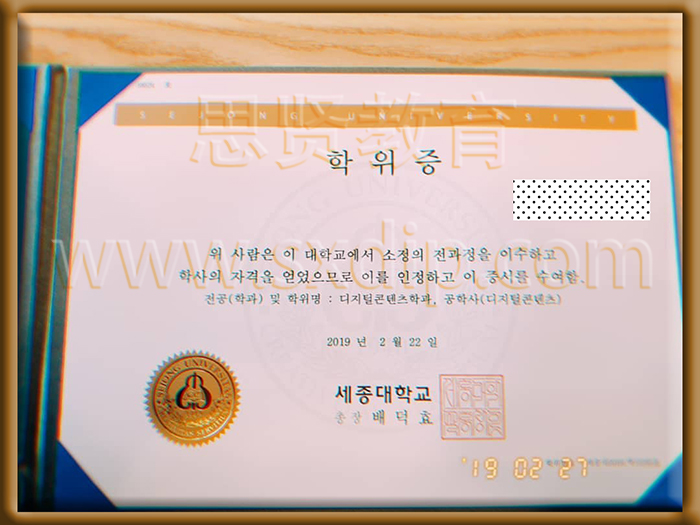 世宗大学-Sejong-University-diploma-degree