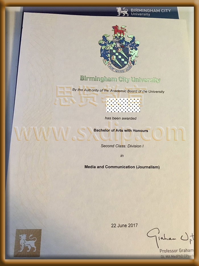 伯明翰城市大学-Birmingham-city-University-diploma-degree