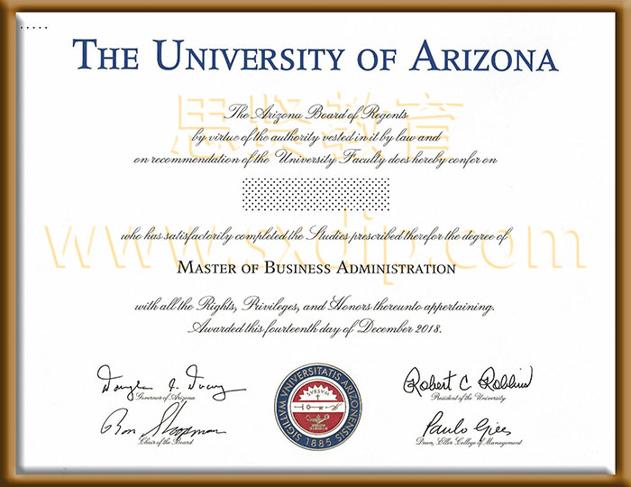 亚利桑那大学-University-of-Arizona-diploma-degree