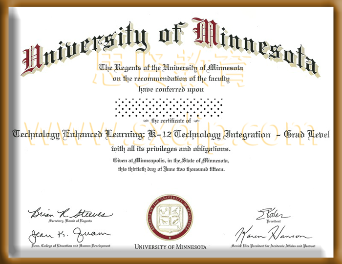 明尼苏达大学-University-of-Minnesota-diploma-degree