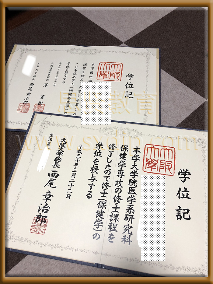 大阪大学-Osaka-University,-diploma-degree