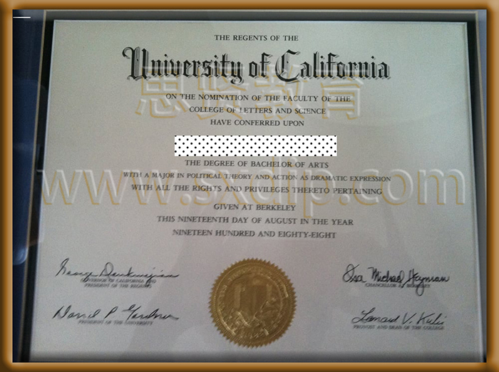 加州大学伯克利分校-University-of-California,-diploma-degree