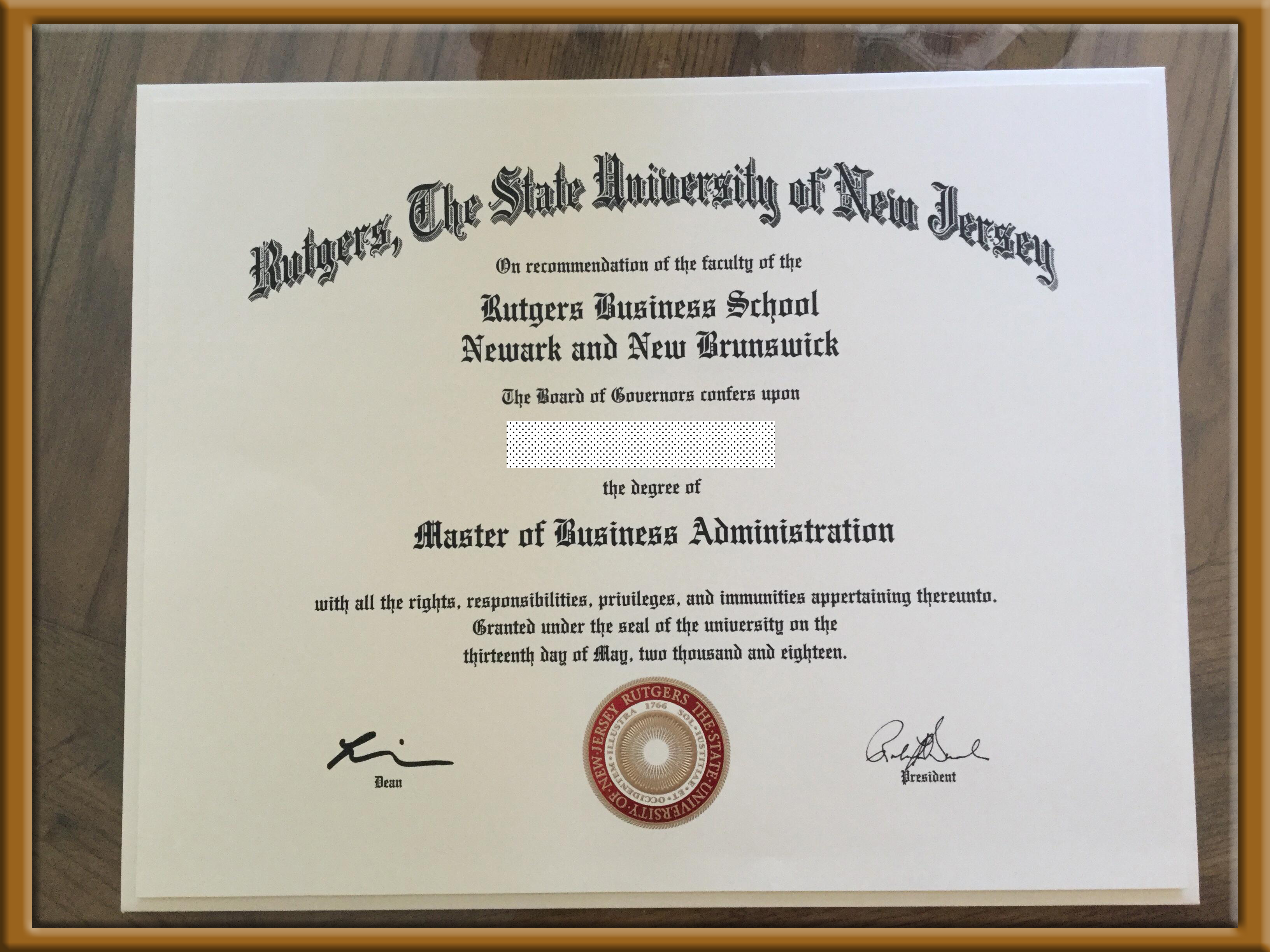 罗格斯大学-新泽西州立大学-Rutgers-University---State-University-of-New-Jersey-diploma-degree