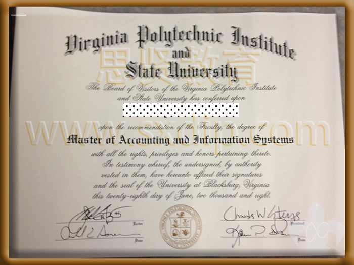 弗吉尼亚理工大学-Virginia-Tech-diploma-degree