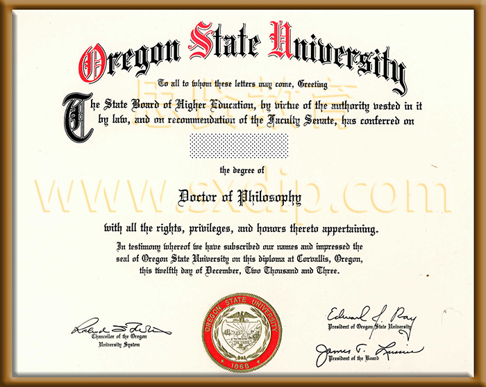 俄勒冈州立大学-Oregon-State-University,-diploma-degree