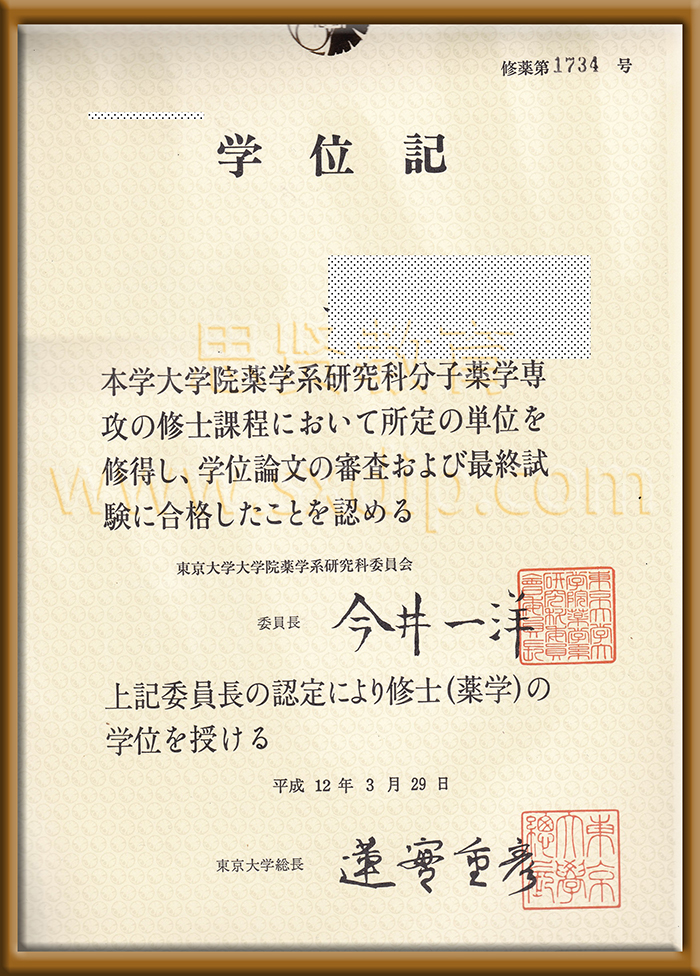 东京大学-University,tokyo-diploma-degree