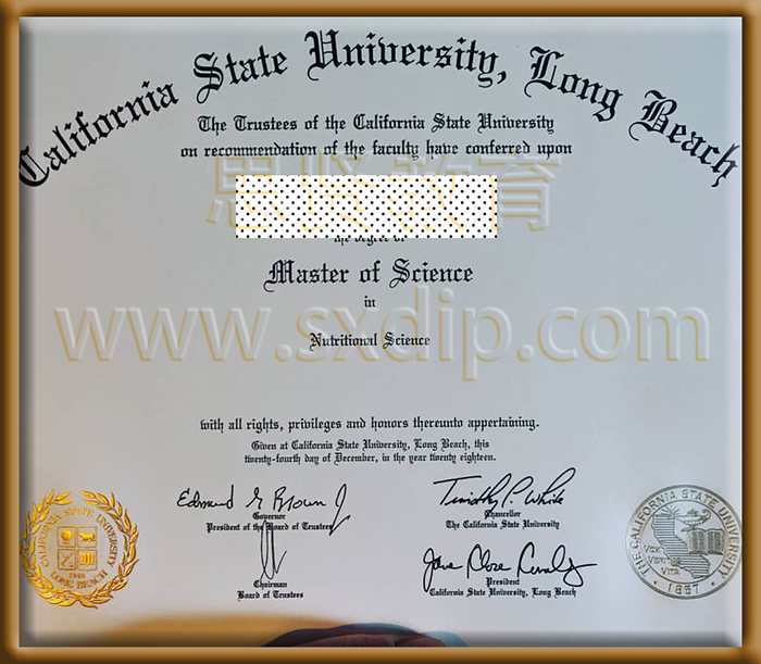 加州大学伯克利分校-California-State-University---Long-Beach-diploma-degree