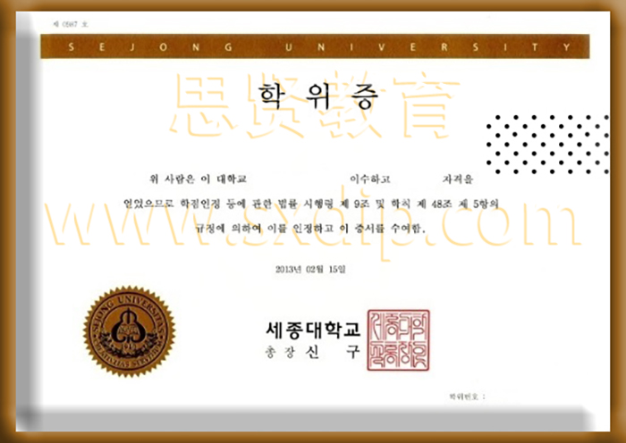 世宗大学-Sejong-University-diploma-degree