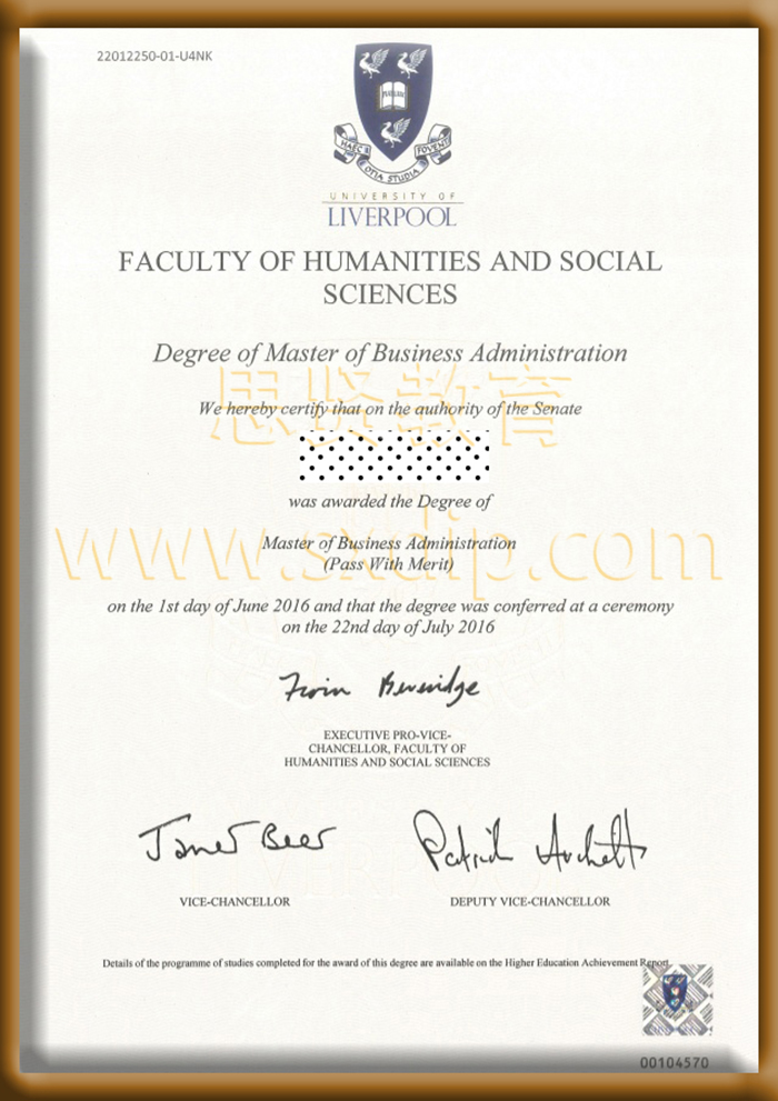 利物浦大学-University-of-Liverpool-diploma-degree