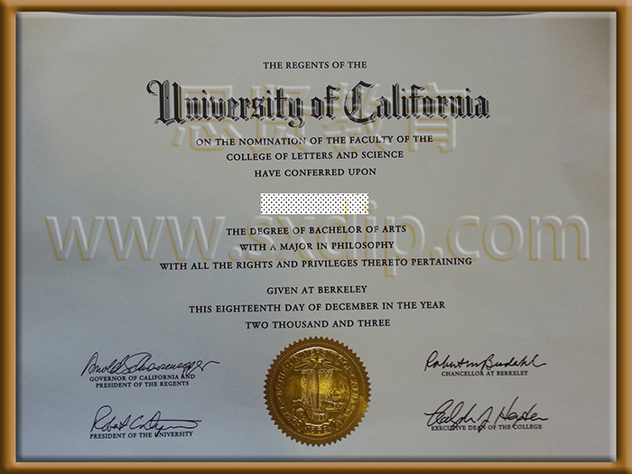 加州大学伯克利分校-University-of-California,-diploma-degree