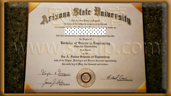 亚利桑那州立大学-Arizona-State-University-diploma-degree