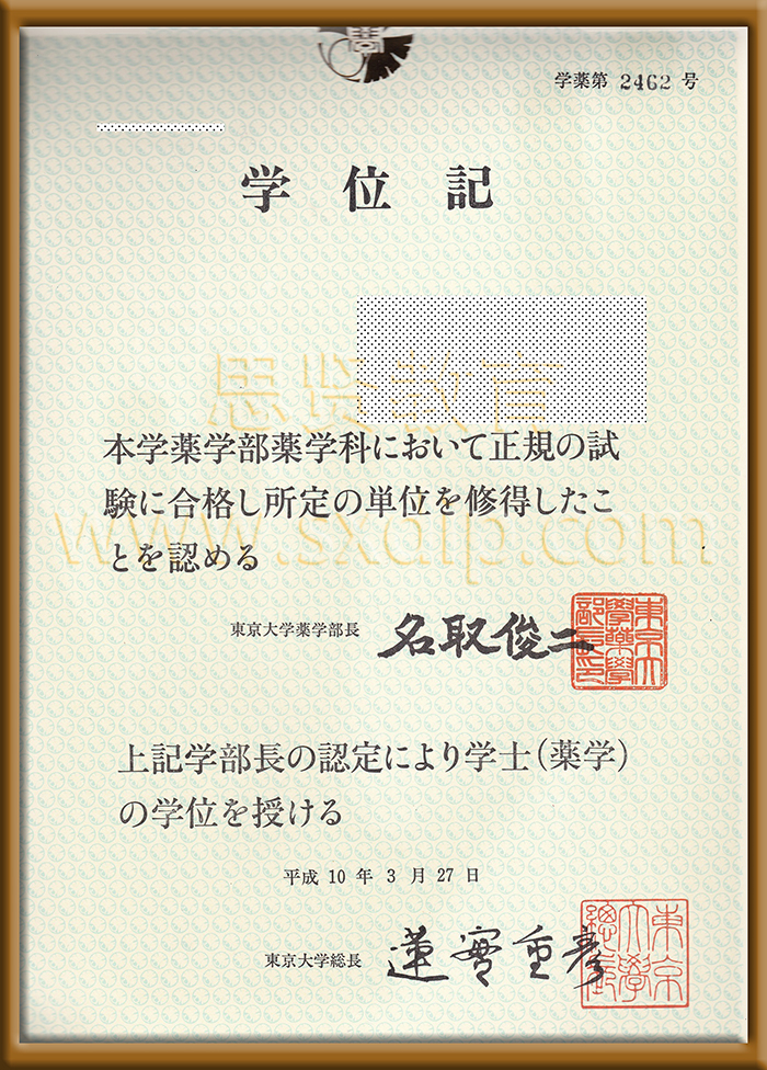 东京大学-University,tokyo-diploma-degree