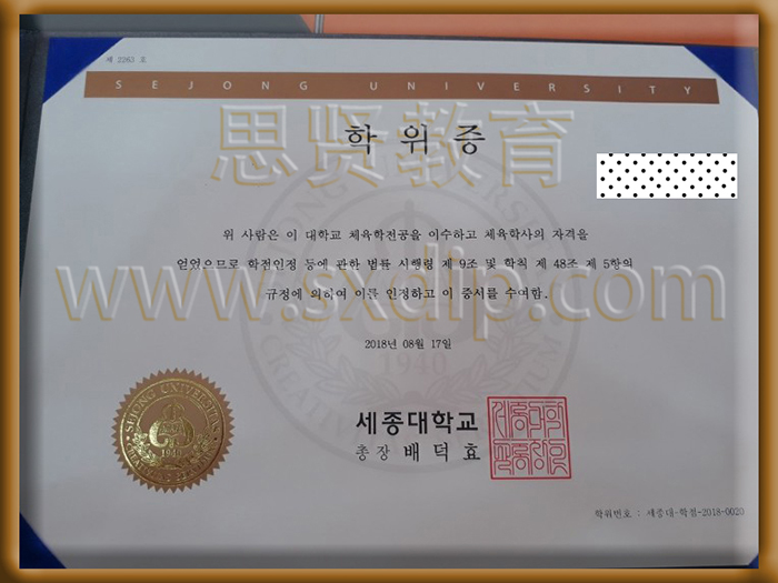 世宗大学-Sejong-University-diploma-degree