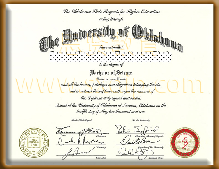 俄克拉荷马大学-University-of-Oklahoma-diploma-degree