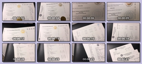 香港浸会大学毕业证防伪